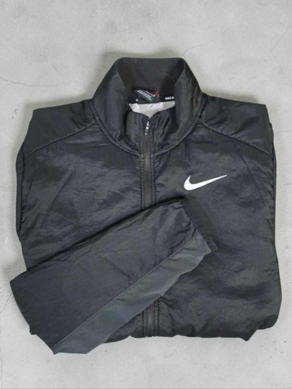 Nike Aerolayer Black Womens Size Large Full Zip Running Jacket